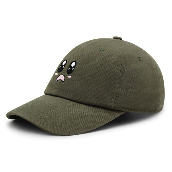 Cartoon Cute Face Premium Dad Hat Embroidered Cotton Baseball Cap Animation