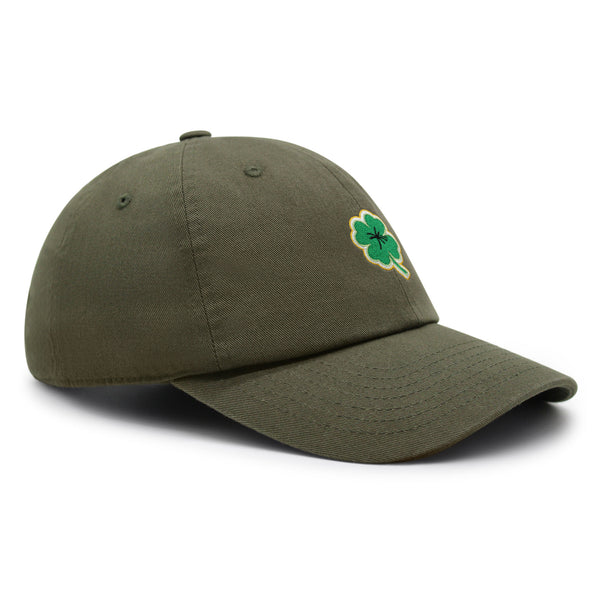 Clover Premium Dad Hat Embroidered Baseball Cap Lucky Plant