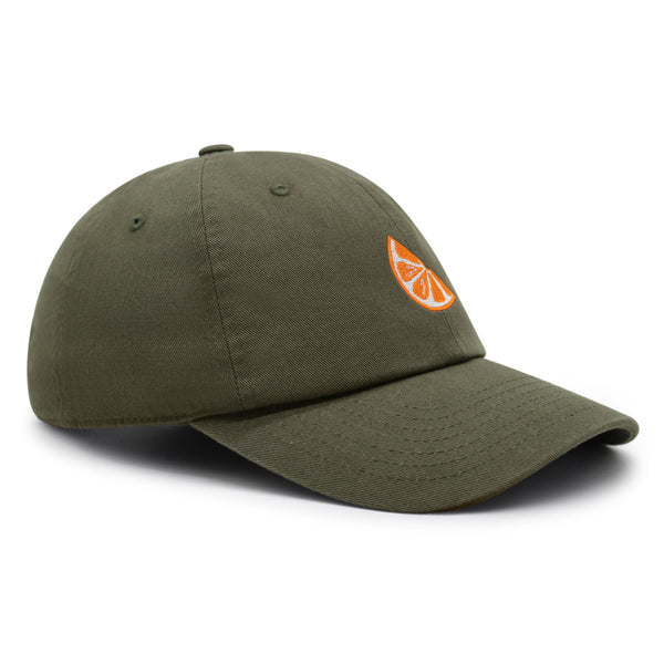 Orange Slice Premium Dad Hat Embroidered Baseball Cap Fruit