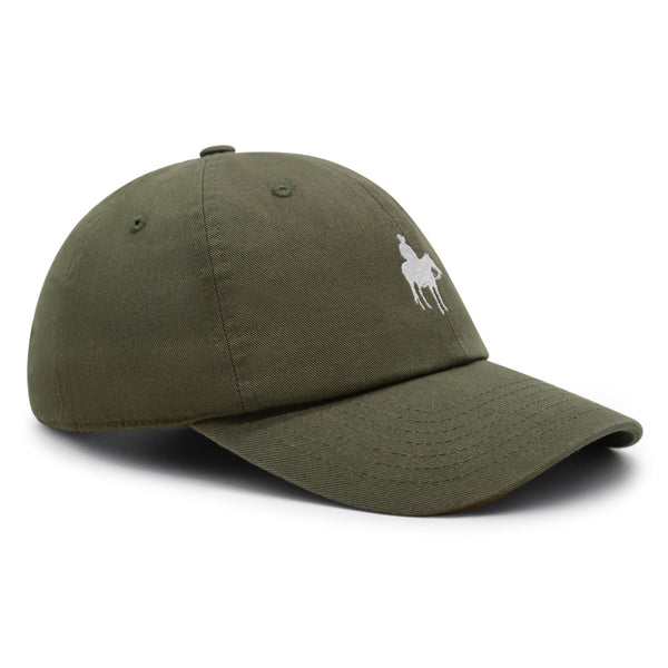 Cowboy Silhouette Premium Dad Hat Embroidered Cotton Baseball Cap Texas