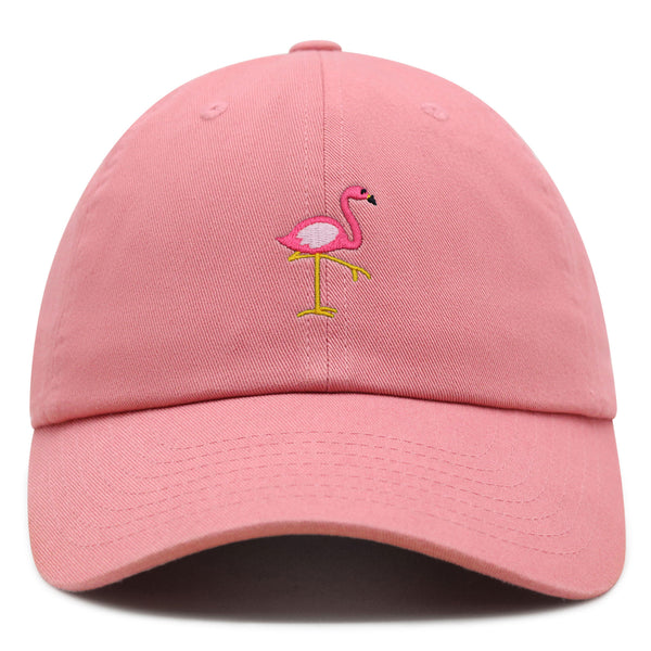 Flamingo Premium Dad Hat Embroidered Baseball Cap Bird Pink