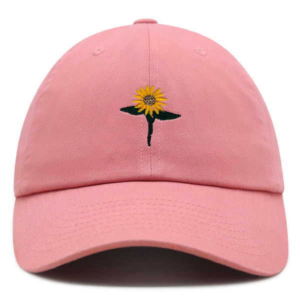 Sun Flower Premium Dad Hat Embroidered Baseball Cap Floral