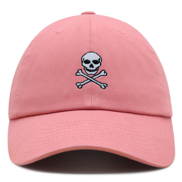 Pirate Skull Premium Dad Hat Embroidered Baseball Cap Scary Grunge