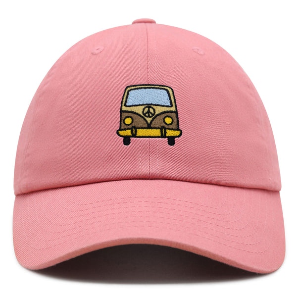 Hippie Van Premium Dad Hat Embroidered Baseball Cap RV VW