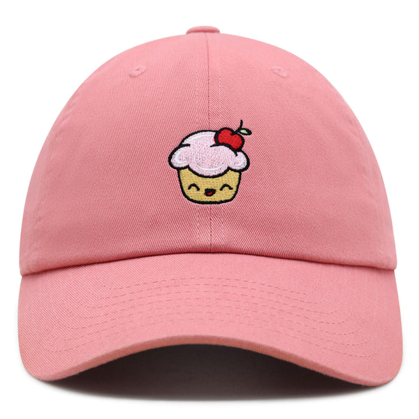 Happy Cupcake Premium Dad Hat Embroidered Baseball Cap Muffin Sweet