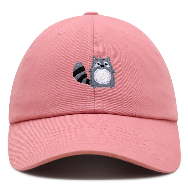 Racoon Premium Dad Hat Embroidered Baseball Cap Cute Zoo