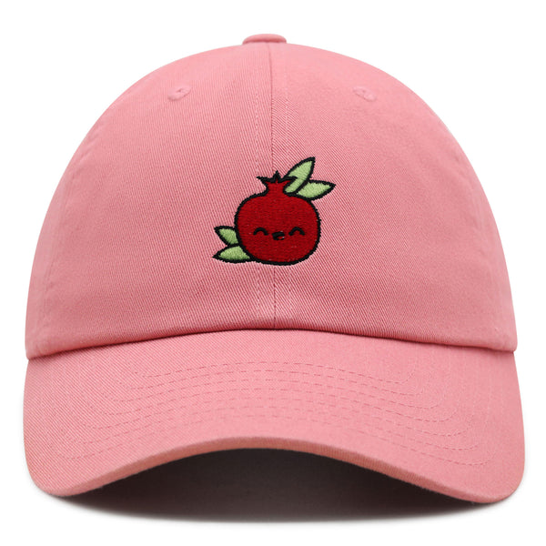 Pomegranate Premium Dad Hat Embroidered Baseball Cap Vegan Fruit Garnet