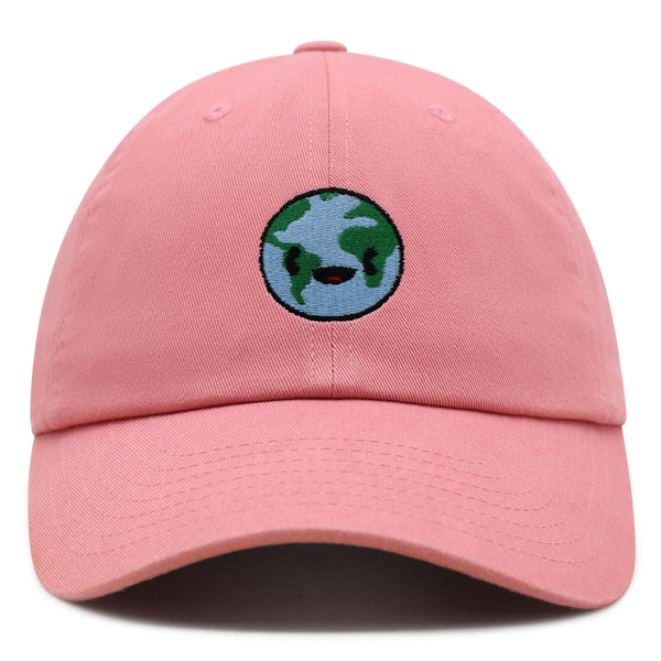 Happy Earth Premium Dad Hat Embroidered Baseball Cap Earth Environment