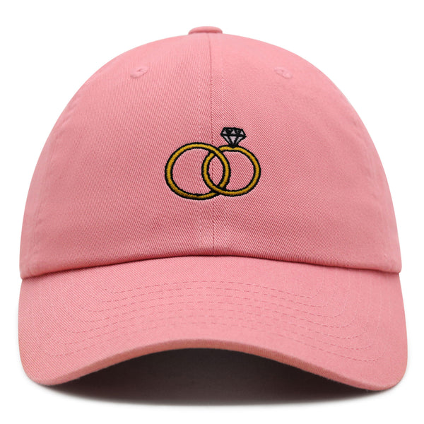 Rings Premium Dad Hat Embroidered Baseball Cap Wedding Finger