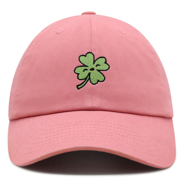 Clover Premium Dad Hat Embroidered Baseball Cap Lucky Flower