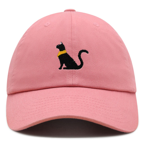 Black Egyptian Cat Premium Dad Hat Embroidered Baseball Cap Kitty