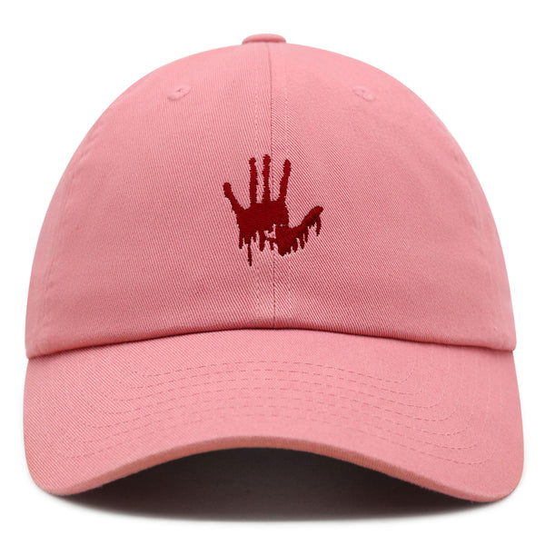 Bloody Hand Premium Dad Hat Embroidered Baseball Cap Horror