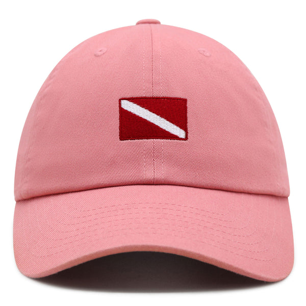 Diving Flag Premium Dad Hat Embroidered Baseball Cap Flag Symbol