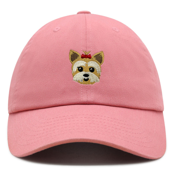 Yorkshire Terrier Premium Dad Hat Embroidered Baseball Cap Puppy Yorkie