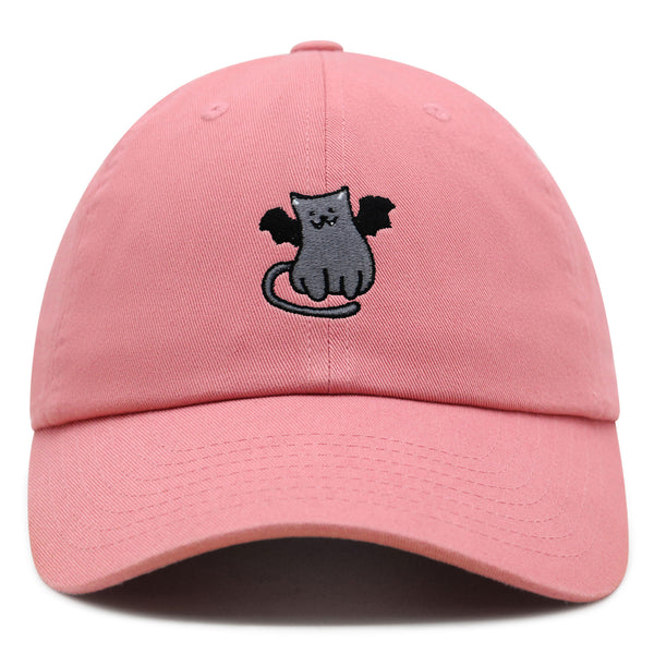 Bat-cat Premium Dad Hat Embroidered Baseball Cap Cat Kitty