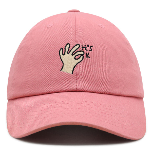 Hand Sign Premium Dad Hat Embroidered Baseball Cap OK