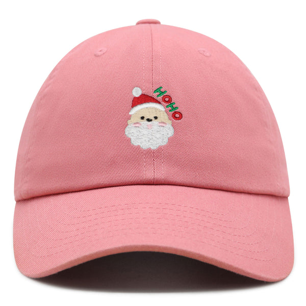 Santa Claus Face Premium Dad Hat Embroidered Baseball Cap Christmas Gift