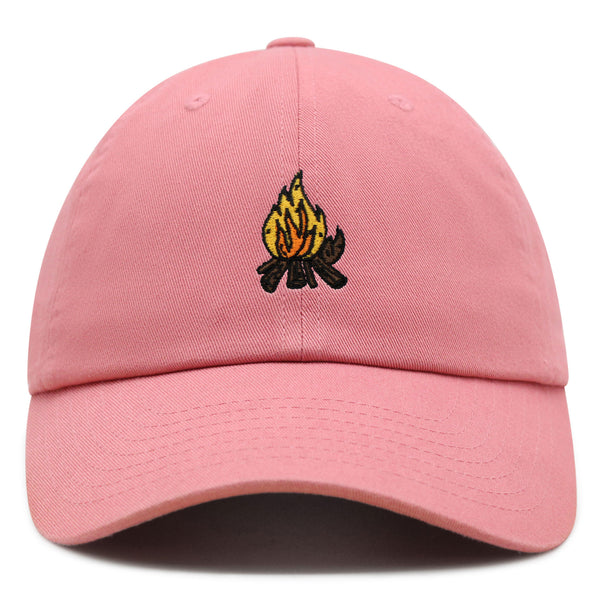 Camp Fire Premium Dad Hat Embroidered Baseball Cap Wood Pit