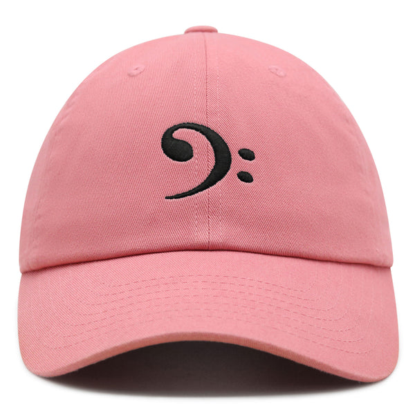 Bass Clef Premium Dad Hat Embroidered Baseball Cap Music Symbol