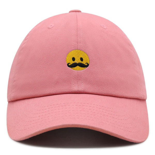 Mustache Emoji Premium Dad Hat Embroidered Baseball Cap Funny