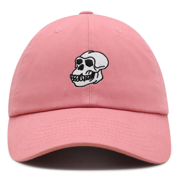 Gorilla Skull Premium Dad Hat Embroidered Baseball Cap Skelton