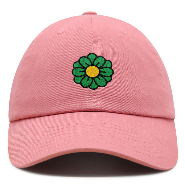 Flower Premium Dad Hat Embroidered Baseball Cap Cute Blue