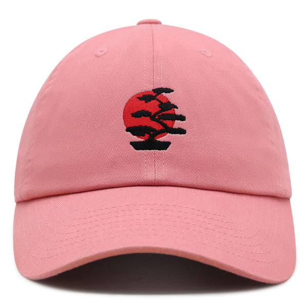 Bonsai Tree Premium Dad Hat Embroidered Baseball Cap Japanese