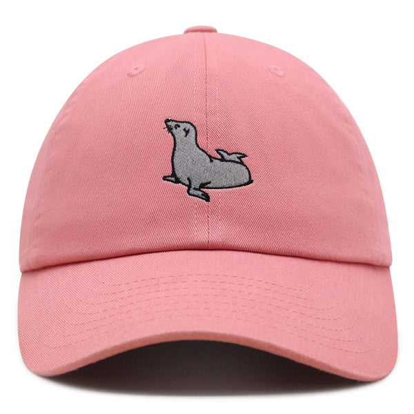 Seal Premium Dad Hat Embroidered Baseball Cap Fishing Pier