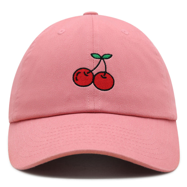 Cherries Premium Dad Hat Embroidered Baseball Cap Fruit