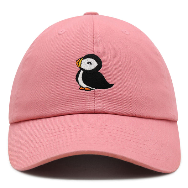 Puffin Premium Dad Hat Embroidered Baseball Cap Cute Bird