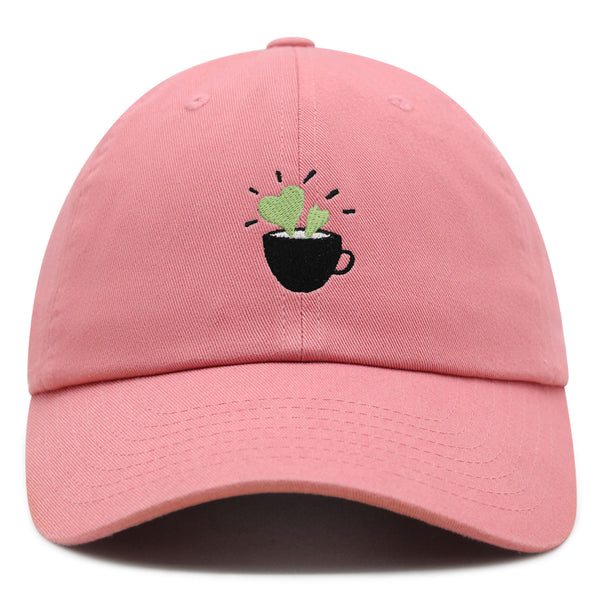 Plant in Mug Premium Dad Hat Embroidered Baseball Cap Plant