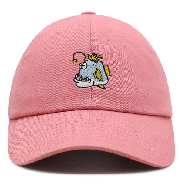 Angler Fish Premium Dad Hat Embroidered Baseball Cap Funny