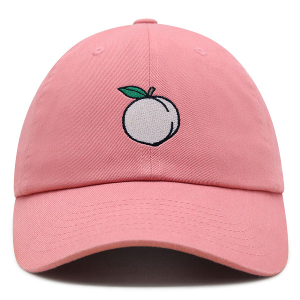 Peach Premium Dad Hat Embroidered Baseball Cap Cobbler Fruit