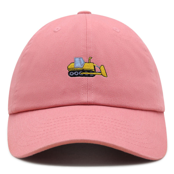 Bulldozer Premium Dad Hat Embroidered Baseball Cap Construction