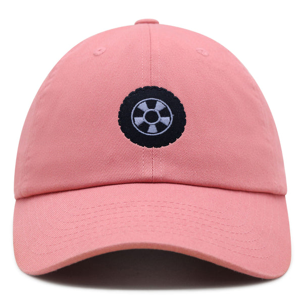 Tire Premium Dad Hat Embroidered Baseball Cap Wheel Logo