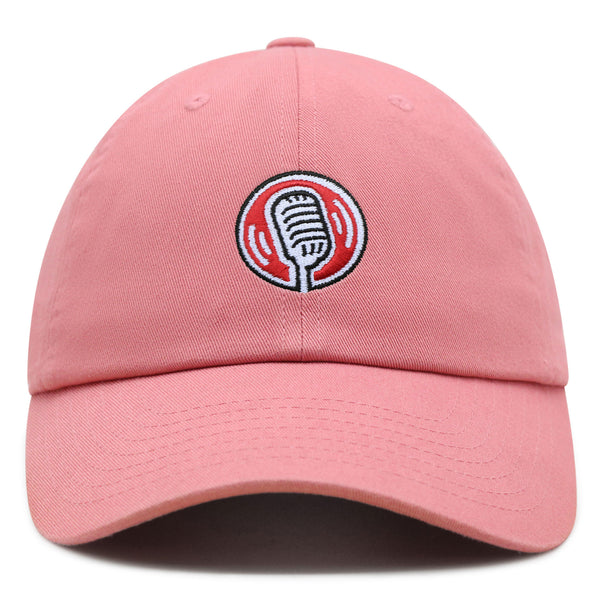 Desktop Microphone Premium Dad Hat Embroidered Baseball Cap Podcast