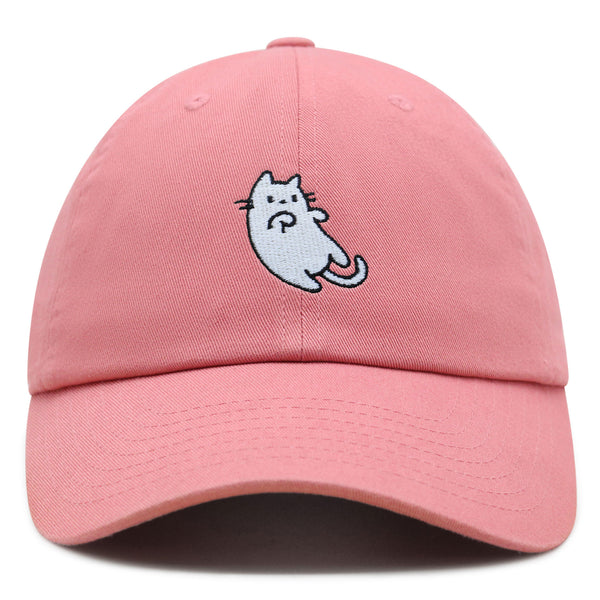 Cat Premium Dad Hat Embroidered Baseball Cap Laying Down