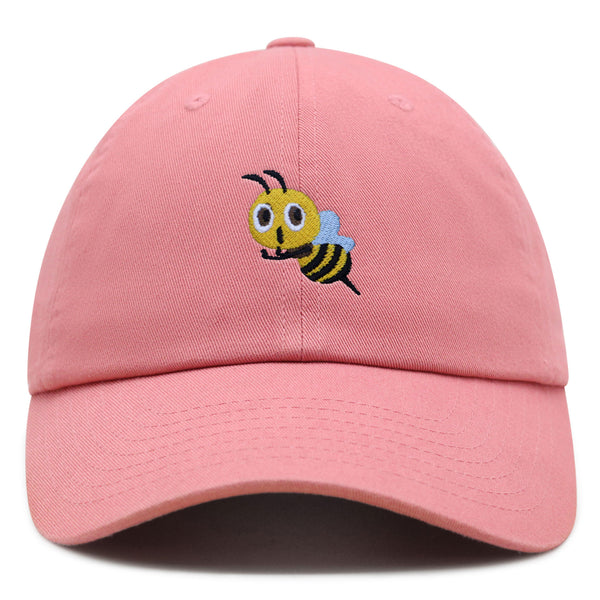 Flying Bee Premium Dad Hat Embroidered Cotton Baseball Cap Cute Bee