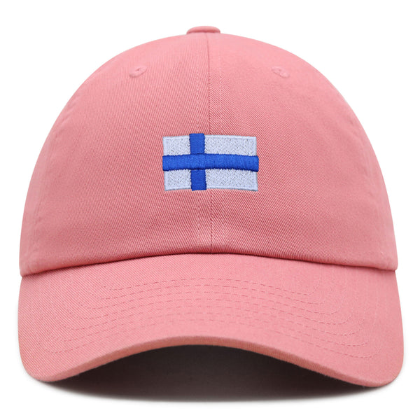 Finland Flag Premium Dad Hat Embroidered Cotton Baseball Cap Country Flag Series