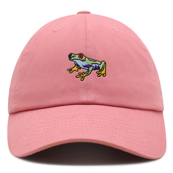 Frog Premium Dad Hat Embroidered Cotton Baseball Cap Funny Green