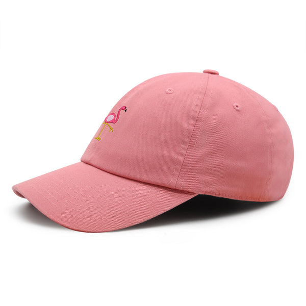 Flamingo Premium Dad Hat Embroidered Baseball Cap Bird Pink