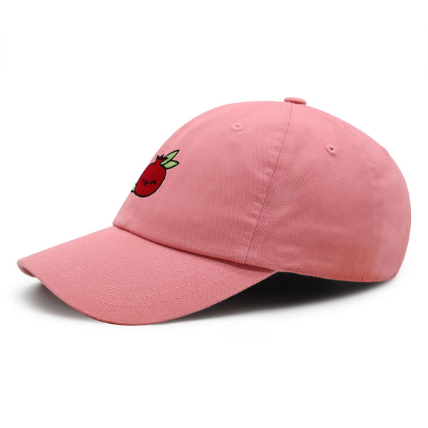 Pomegranate Premium Dad Hat Embroidered Baseball Cap Vegan Fruit Garnet