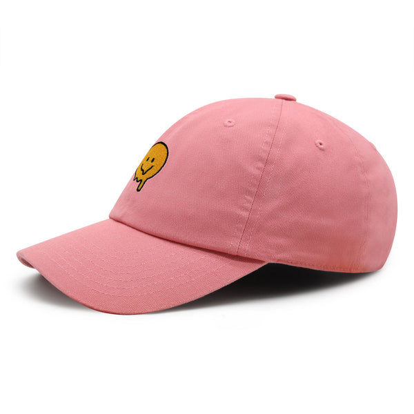 Melted Smile Premium Dad Hat Embroidered Baseball Cap Sad Face