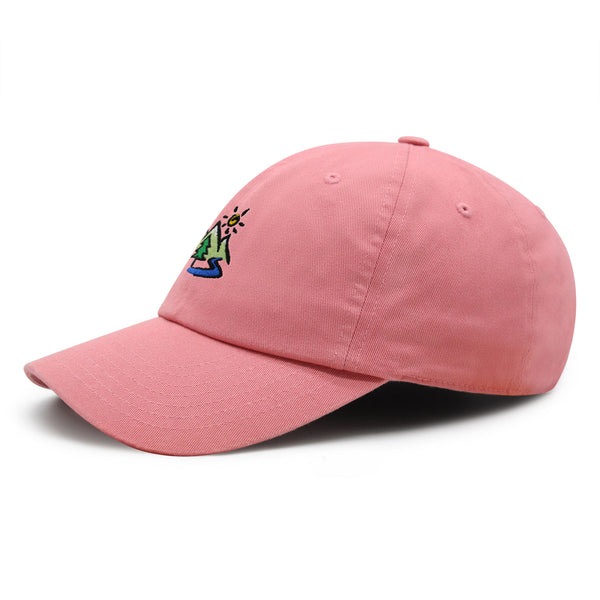 Mountain Premium Dad Hat Embroidered Baseball Cap Image