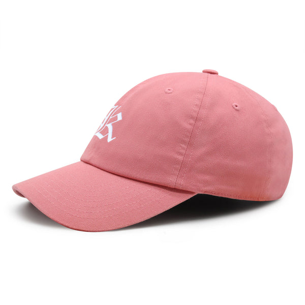 Old English Letter K Premium Dad Hat Embroidered Cotton Baseball Cap English Alphabet