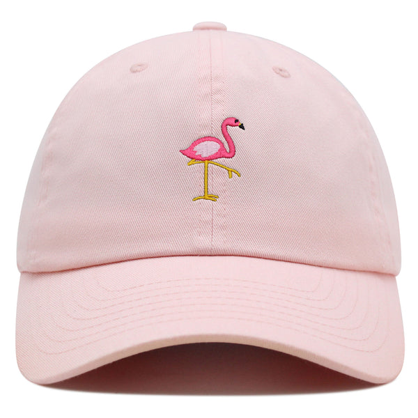 Flamingo Premium Dad Hat Embroidered Baseball Cap Bird Pink