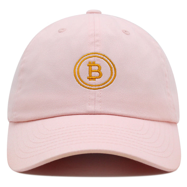 Bitcoin Premium Dad Hat Embroidered Baseball Cap Cryptocurrency