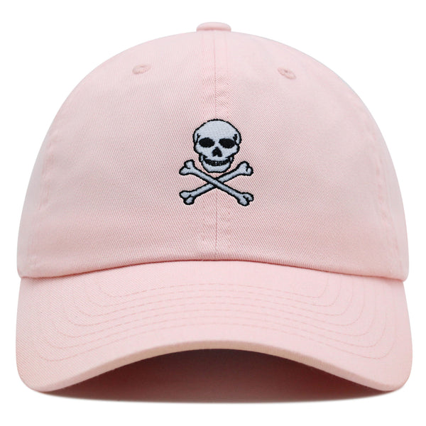 Pirate Skull Premium Dad Hat Embroidered Baseball Cap Scary Grunge