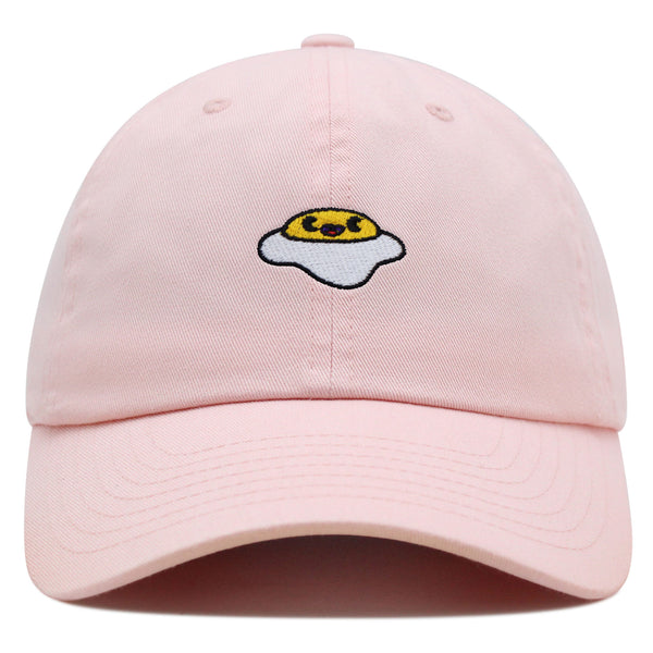 Smiling Egg Premium Dad Hat Embroidered Baseball Cap Sunny Side Up