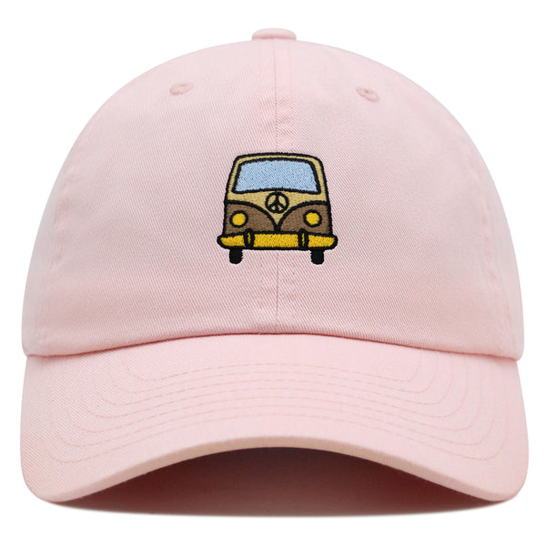 Hippie Van Premium Dad Hat Embroidered Baseball Cap RV VW